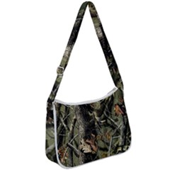 Realtree Camo Seamless Pattern Camo Hunting Zip Up Shoulder Bag by Perong