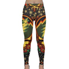 Grateful Dead Steal Your Face Deadhead Hippie Logo Music Classic Yoga Leggings by Perong