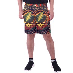 Grateful Dead Steal Your Face Deadhead Hippie Logo Music Men s Pocket Shorts by Perong