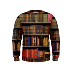 Library Book Kids  Sweatshirt by Perong
