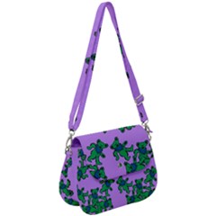 Grateful Dead Bears  Pattern Saddle Handbag by Perong