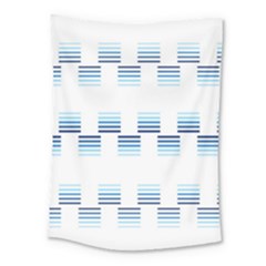 Geometric Pulse Print Design Medium Tapestry by dflcprintsclothing