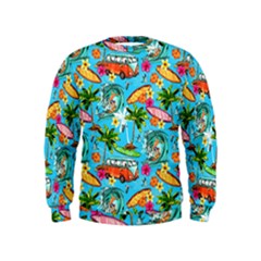 Summer Pattern Seamless Kids  Sweatshirt by Perong