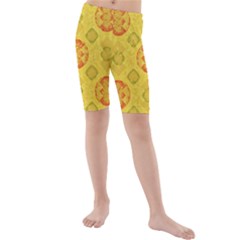 Art Pattern Design Background Kids  Mid Length Swim Shorts by Perong