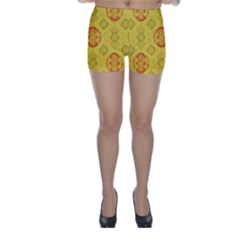 Art Pattern Design Background Skinny Shorts by Perong