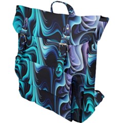 Nature Water Wave Architecture Buckle Up Backpack by Salmanaz77