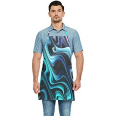 Nature Water Wave Architecture Kitchen Apron by Salmanaz77