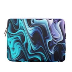 Nature Water Wave Architecture 13  Vertical Laptop Sleeve Case With Pocket by Salmanaz77