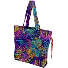Illustration Graphics Art Drawstring Tote Bag by anzea