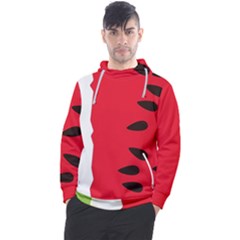 Watermelon Black Green Melon Red Men s Pullover Hoodie by Cemarart