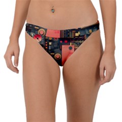 Tech Technology Pattern Band Bikini Bottoms by Salmanaz77