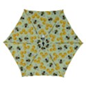 Bees Pattern Honey Bee Bug Honeycomb Honey Beehive Automatic Folding Umbrella with Case (Small) View1