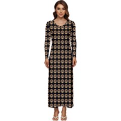Olimedblk Long Sleeve Longline Maxi Dress by snowwhitegirl