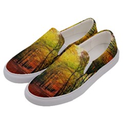 Forest Woods Autumn Nature Men s Canvas Slip Ons by Proyonanggan