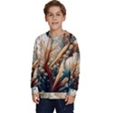 Undersea Dreams Saltwater Ocean Kids  Crewneck Sweatshirt View1