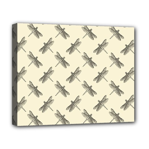 Dragonfy Insect Pattern Deluxe Canvas 20  X 16  (stretched) by Maspions
