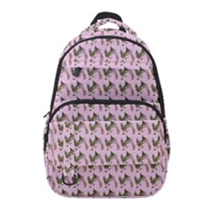 Fern Pattern 2 Pink Carry-on Travel Backpack by snowwhitegirl