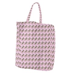 Fern Pattern 2 Pink Giant Grocery Tote by snowwhitegirl