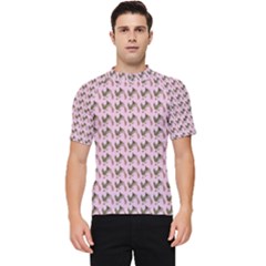 Fern Pattern 2 Pink Men s Short Sleeve Rash Guard by snowwhitegirl