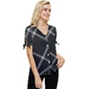 Stripes, Zigzag, Surface, Pattern, Bow Sleeve Button Up Top View3