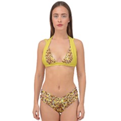 Whimsy Chickens Pattern (ai) Double Strap Halter Bikini Set by dflcprintsclothing