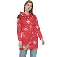 Christmas Ornament Women s Long Oversized Pullover Hoodie by Salmanaz77