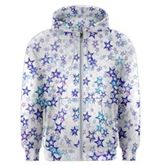 Christmas Stars Background Men s Zipper Hoodie by Posterlux