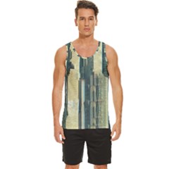 Texture Abstract Buildings Men s Wide Collar Tank Top by anzea