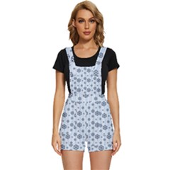 Snowflakes Winter Christmas Short Overalls by anzea