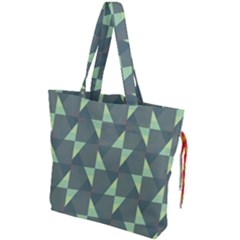 Texture Triangle Drawstring Tote Bag by anzea