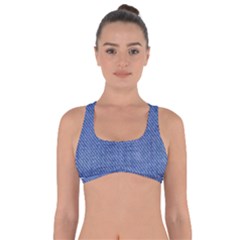 Blue Denim Got No Strings Sports Bra by kyorashop23