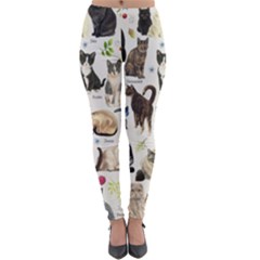 Cats, All, Collage, Cat Lightweight Velour Leggings by kyorashop23