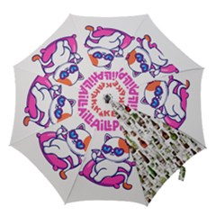 Bottle Chic Print Patterns Hook Handle Umbrellas (medium) by BellaVistaTshirt02