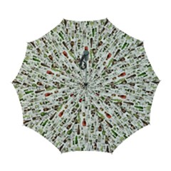 Bottle Chic Print Patterns Automatic Folding Umbrella With Case (large) by BellaVistaTshirt02