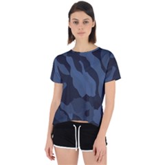 Purple Camo Open Back Sport T-shirt by kyorashop23