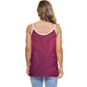 Purple Fabric Texture, Fabric Backgrounds With Lines Casual Spaghetti Strap Chiffon Top View4