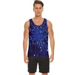 Star Universe Space Starry Sky Men s Wide Collar Tank Top by anzea