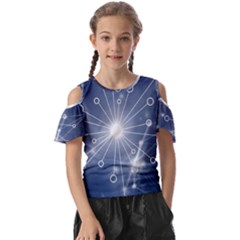 Network Technology Connection Kids  Butterfly Cutout T-shirt by anzea