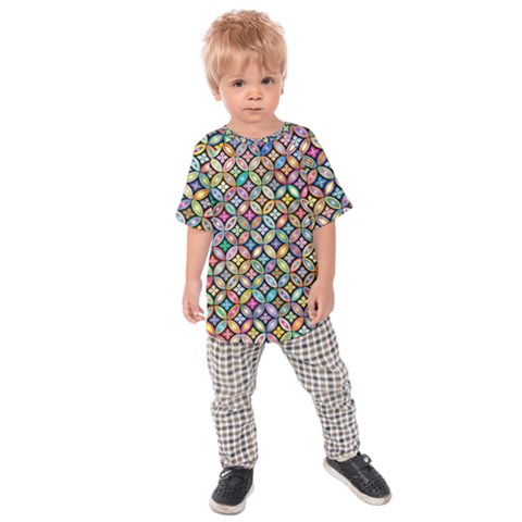Floral Flowers Decorative Kids  Raglan T-shirt by anzea