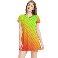 Orange Green Gradient Hunter Women s Sports Skirt by Dutashop