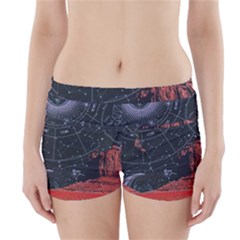 Astrology Surreal Surrealism Trippy Visual Art Boyleg Bikini Wrap Bottoms by Bedest