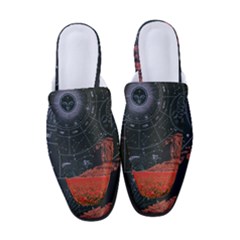 Astrology Surreal Surrealism Trippy Visual Art Women s Classic Backless Heels by Bedest