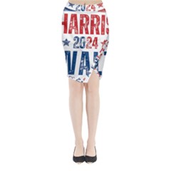 Kamala Harris 2024 Walz Midi Wrap Pencil Skirt by Safari
