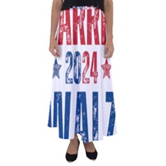 Kamala Harris 2024 Walz Flared Maxi Skirt by Safari