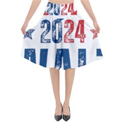 Kamala Harris 2024 Walz Flared Midi Skirt by Safari