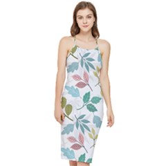 Leaf Seamless Pattern  Bodycon Cross Back Summer Dress by Safari