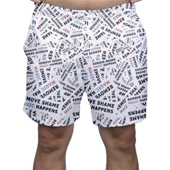 Embrace The Magic Inspirational Phrase Pattern Men s Shorts by dflcprintsclothing