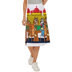 Bluey Midi Panel Skirt by avitendut
