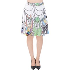 Bluey Velvet High Waist Skirt by avitendut