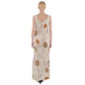 Leaves Cake Cookies Pattern Thigh Split Maxi Dress View2